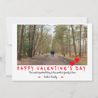 Love Photo Happy Valentine's Day Holiday Card