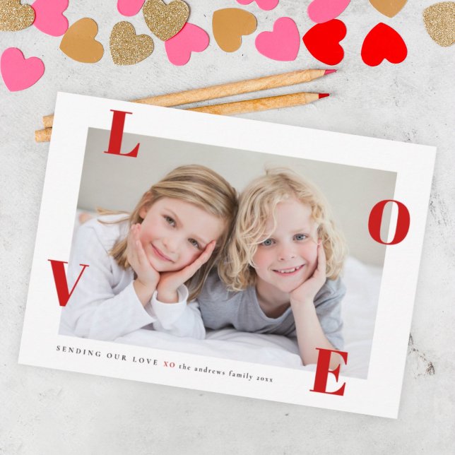 Love Photo Happy Valentine's Day Holiday Card (Creator Uploaded)