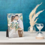 Love Photo Plaque<br><div class="desc">This custom wedding photo block features a romantic script font.</div>