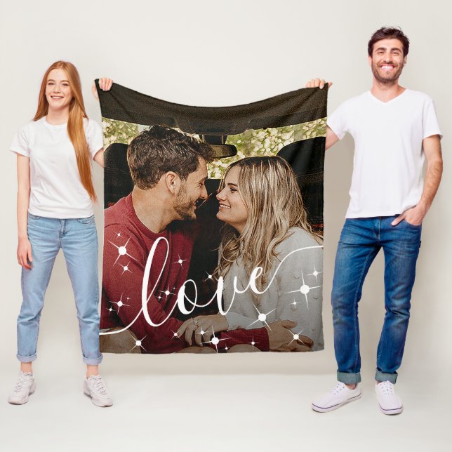 Love Photo Simple Fleece Blanket (In Situ)