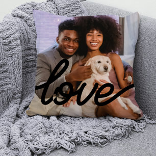 Love Photo Template Personalised Couples Cushion