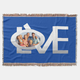 LOVE Photo Throw Blanket