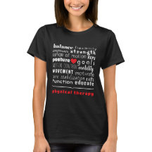 Love Physical Therapy Word Art T-Shirt