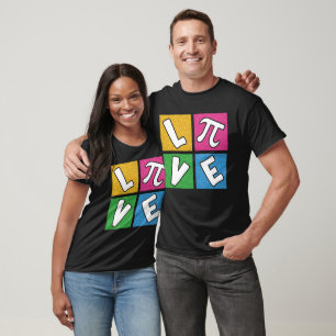 LOVE PI Pop Art Math Design T-Shirt
