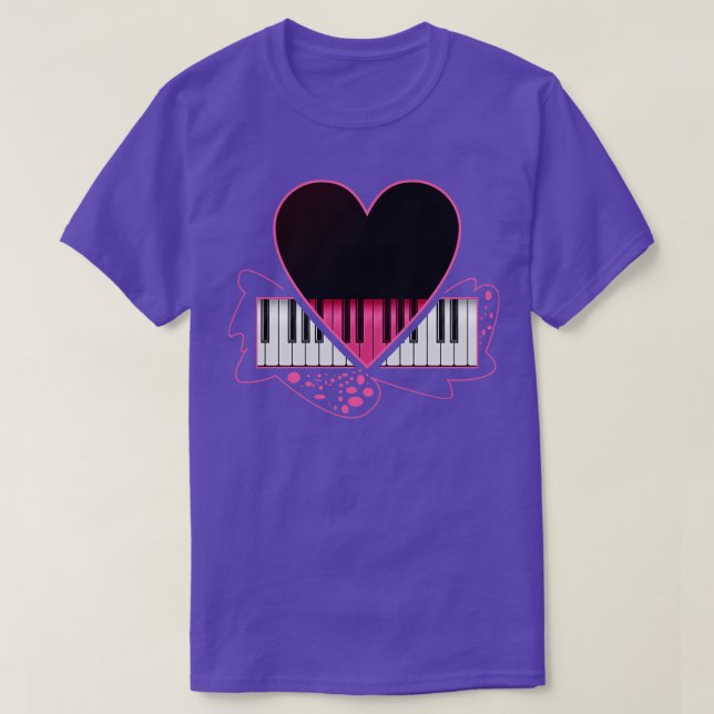 Love pianist T-Shirt (Design Front)