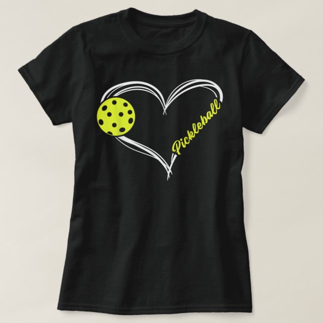 Love Pickleball - cute pickleball match, I love pi T-Shirt (Design Front)
