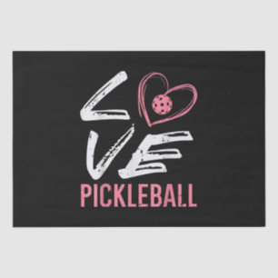 Love Pickleball Heart Pickle Ball Women Girls Kids Tissue Paper