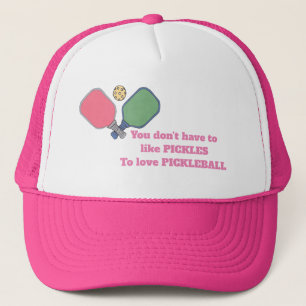 Love pickleball trucker hat