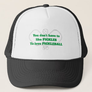 Love pickleball trucker hat