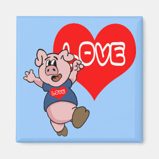 Love Piggy Magnet