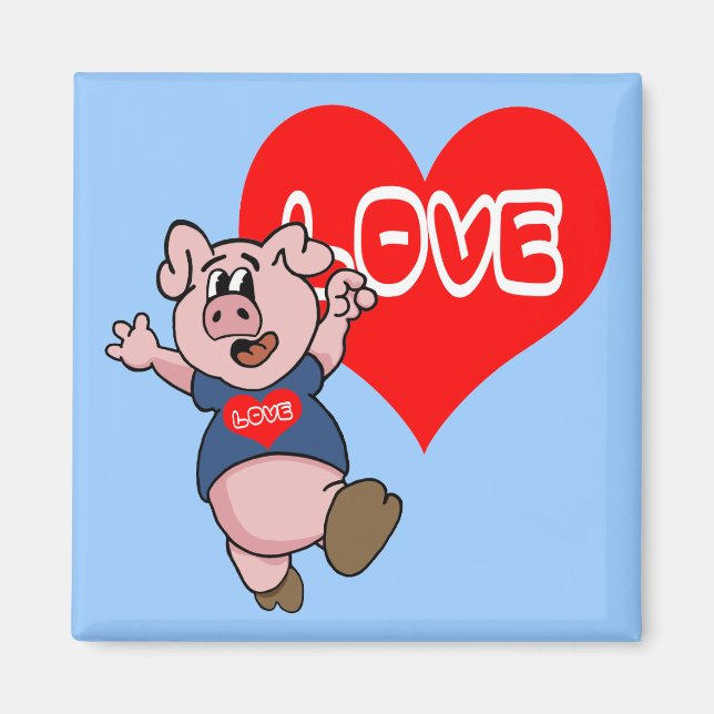 Love Piggy Magnet (Front)