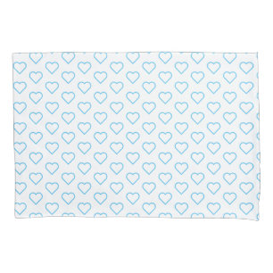 Love Pillow Case with Hearts - Choose Colours