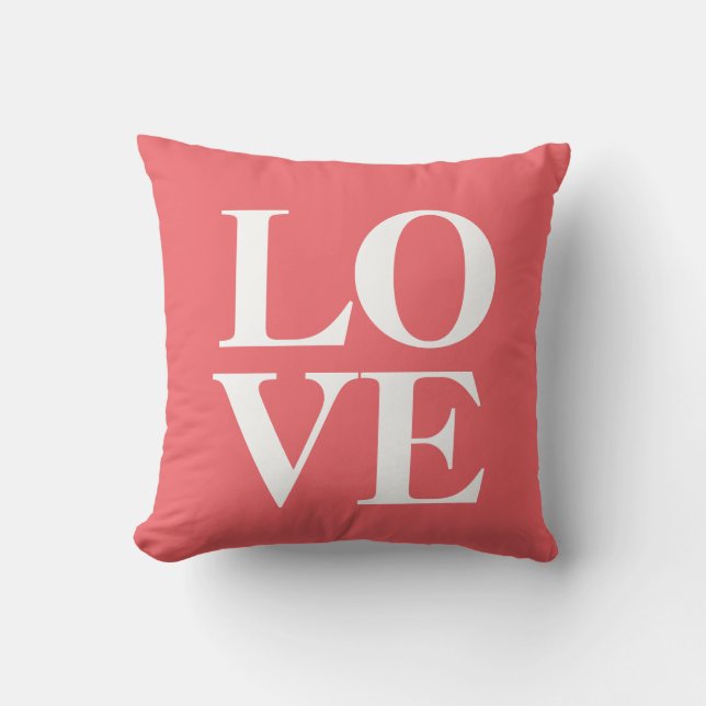 Love Pillow | Coral (Front)