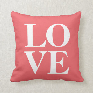 Love Pillow   Coral