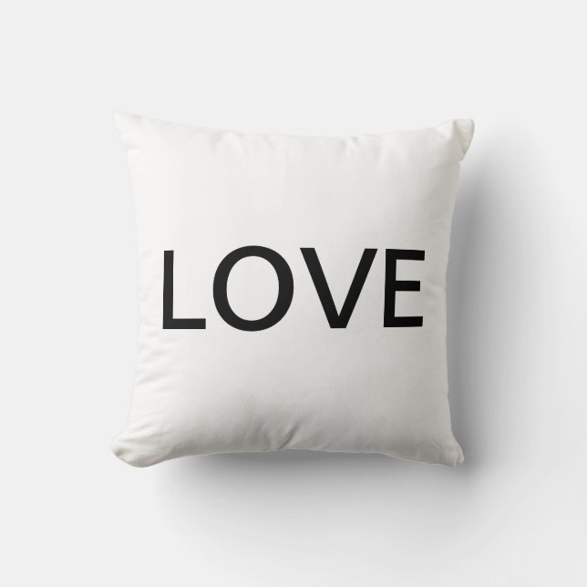 Love Pillow, Grade A Cotton Cushion (Front)
