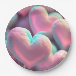 Love Pillow Paper Plate