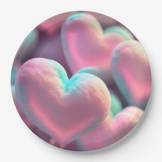 Love Pillow Paper Plate (Front)