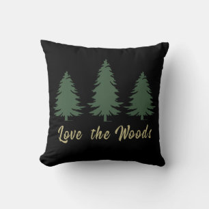 Love pine trees woods cushion