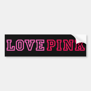 LOVE PINK BUMPER STICKER
