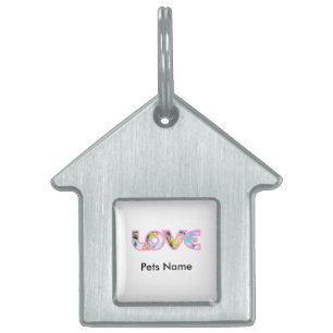LOVE Pink, Cute Pet Tag