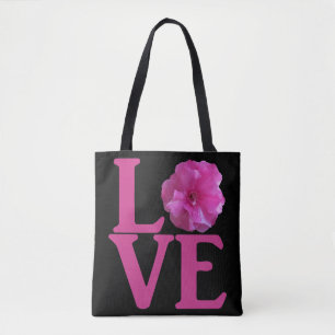 Love Pink Flower Classic Tote Bag