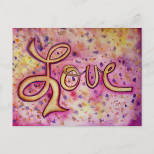 Love Pink Glamourous Postcard