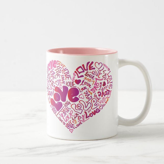Love pink passion valentines mug (Right)