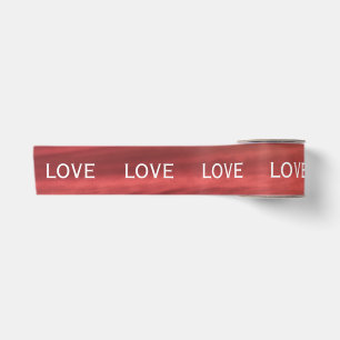 Love Pink Sky Valentine's Day Romantic Satin Ribbon