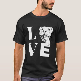 Love Pit Bulls - Designer Pitbull Hoodie T-Shirt