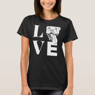 Love Pit Bulls Designer Pitbull L O V E T-Shirt