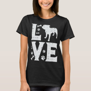 Love Pitbull Cute Pitties Bulldog Pet Dog Lover Ow T-Shirt