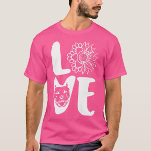 Love Pitbull Dog Lovers, Fur Mom, Womens Pitbull T-Shirt