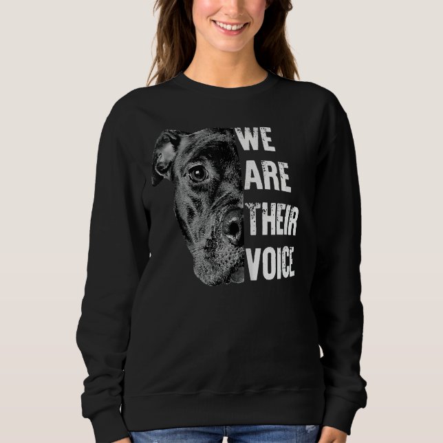 Love Pitbull We Are Their Voice Tank Top (Front)