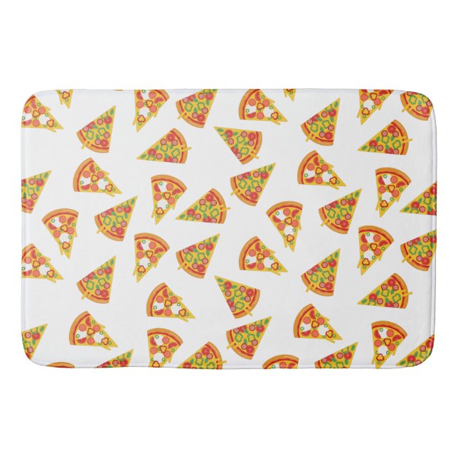 Love Pizza   Bath Mat (Front)