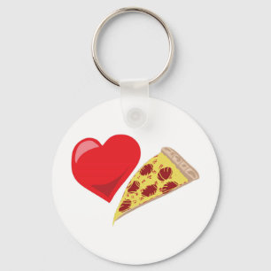 Love Pizza! Customisable: Key Ring