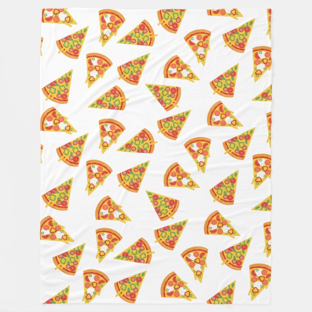 Love Pizza   Fleece Blanket (Front)