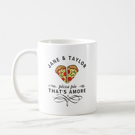 love pizza personalised coffee
