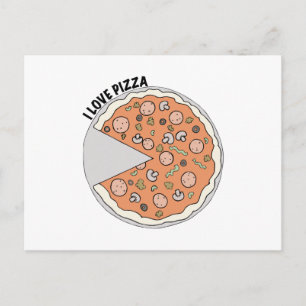 Love Pizza Postcard