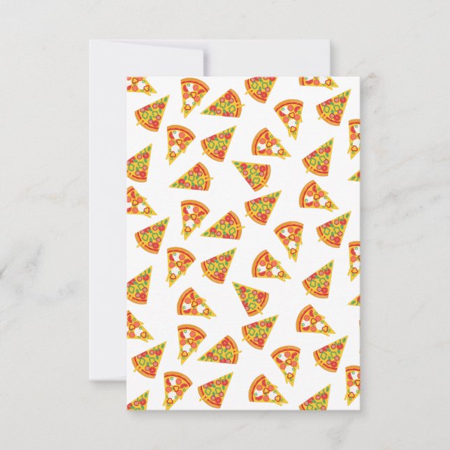 Love Pizza   Thank You Card (Front)