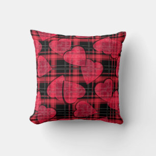 Love plaid cushion