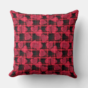 Love plaid cushion