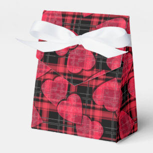 Love plaid, plaid favour box