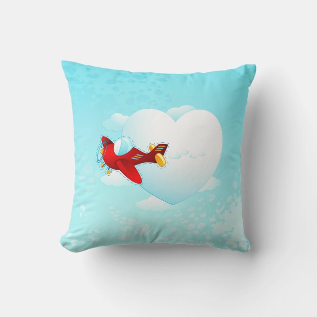 Love plane, pillow (Front)