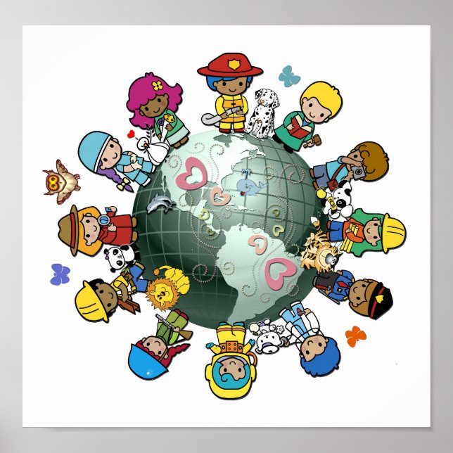 Love Planet Earth: Unite for Peace Poster (Front)