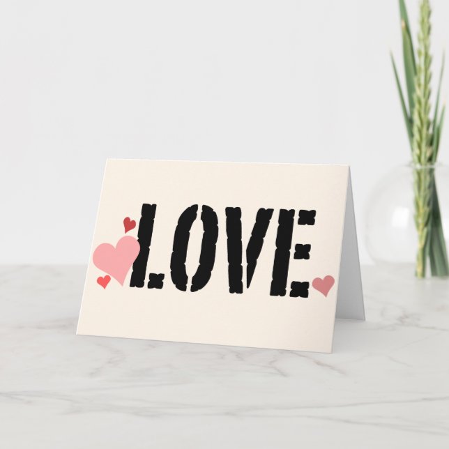Love Platonic Valentine Card (Front)
