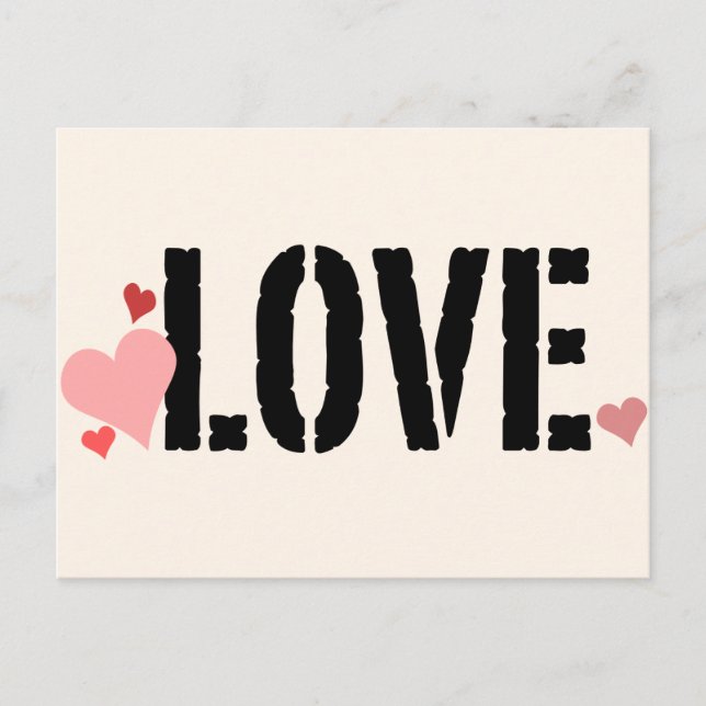 Love Platonic Valentine Postcard (Front)