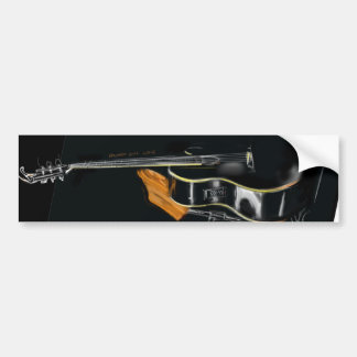 LOVE PLAY GUITAR BUMPER STICKER