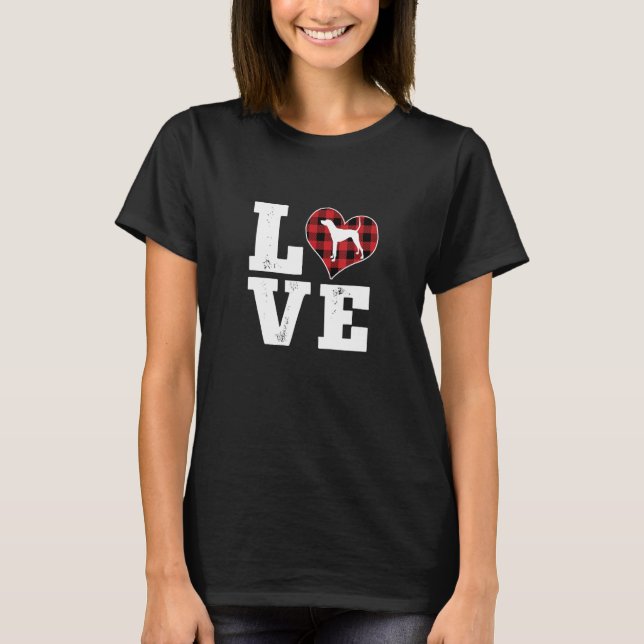 Love Plott Hound Dog Lovers Gifts Dog Owners Valen T-Shirt (Front)