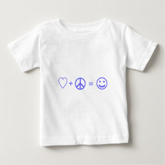 Love plus Peace equals Happiness Baby T-Shirt