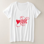 Love Plus Size T-Shirt<br><div class="desc">The design of the love t-shirt is very nicely made. If you like it here,  there are more different products of this design,  you can see everything.
Thanks</div>